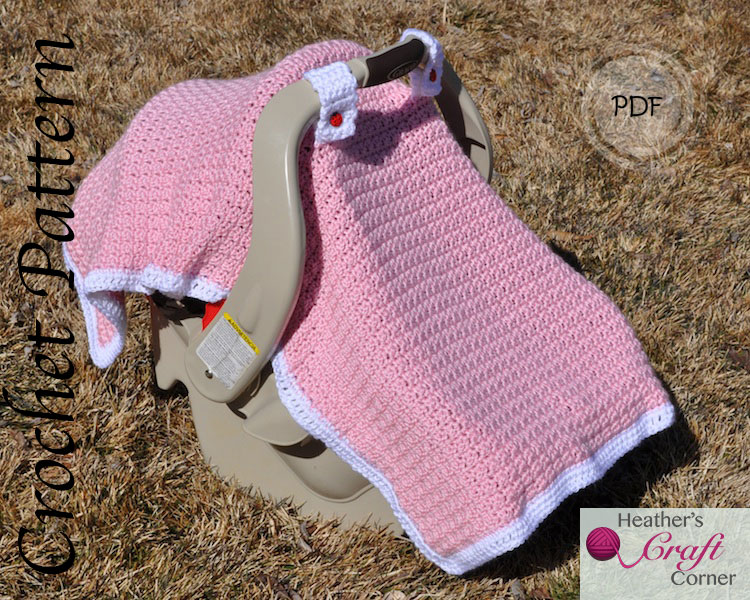 Continuous Crochet Baby Blanket (Preemie/Car Seat)